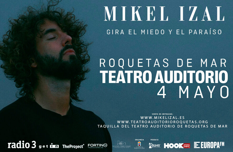 Mikel Izal actuará en el Auditorio de Roquetas de Mar en su gira de presentación ‘El miedo y el paraíso’