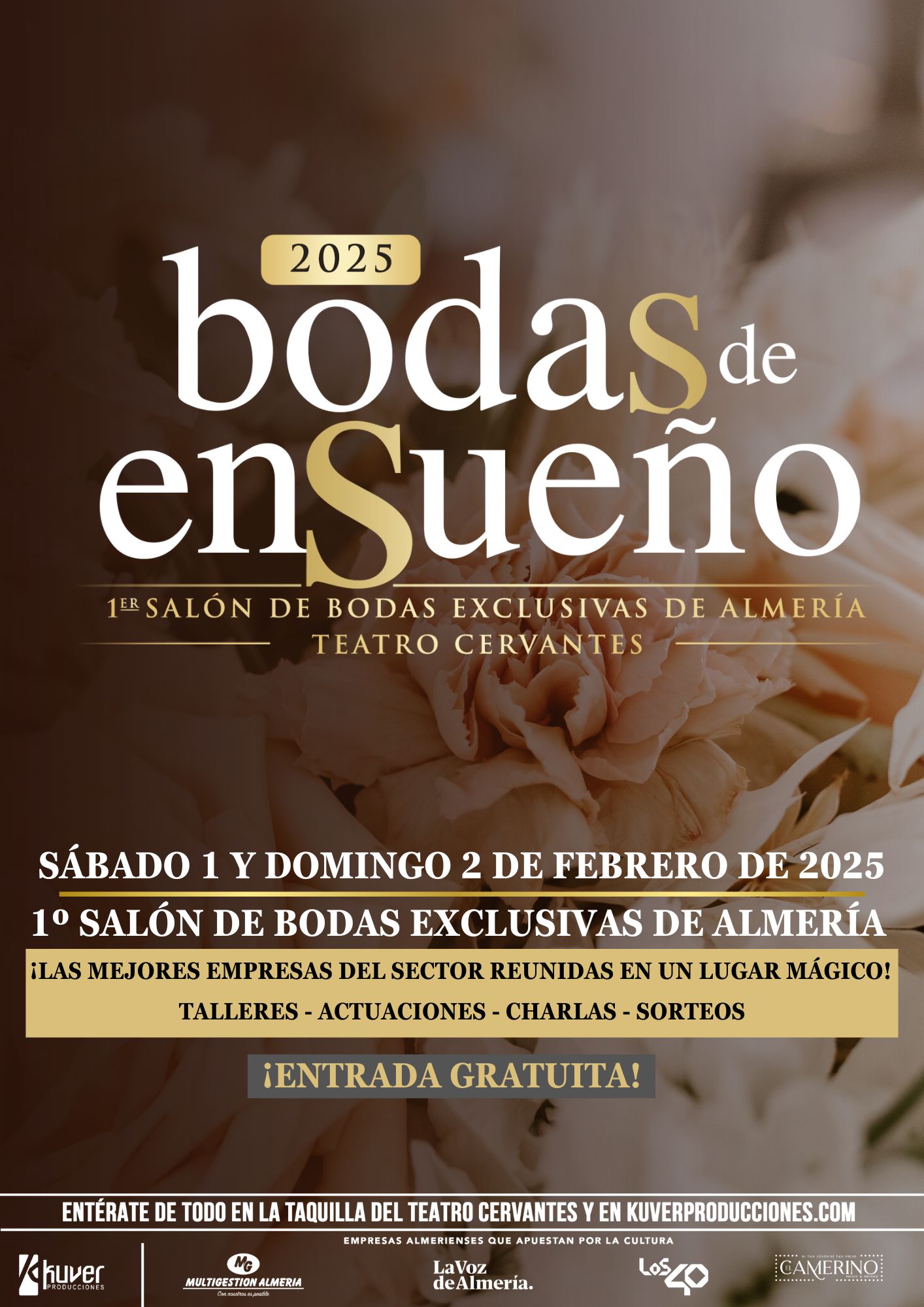 BODAS DE ENSUEÑO 2025: El salón de bodas exclusivas que transforma el Teatro Cervantes de Almería