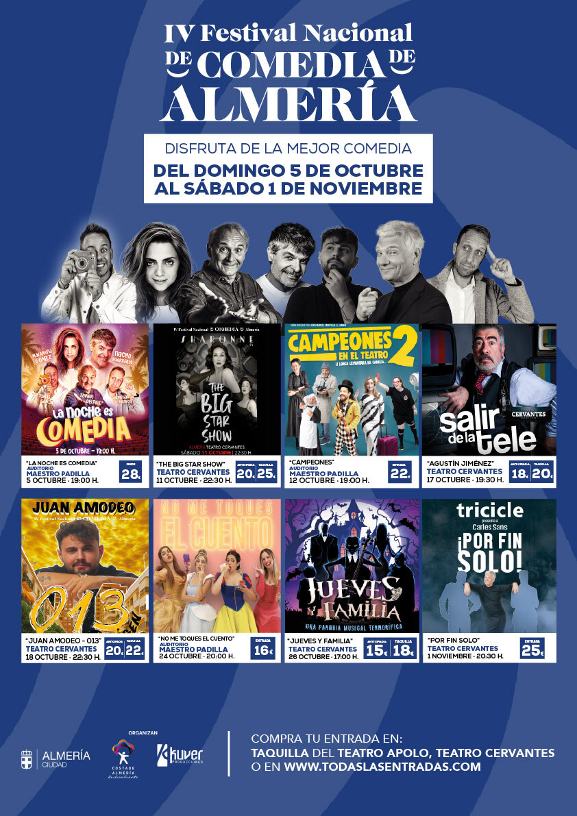IV FESTIVAL NACIONAL DE COMEDIA DE ALMERÍA: UN MES PARA REÍR SIN PARAR